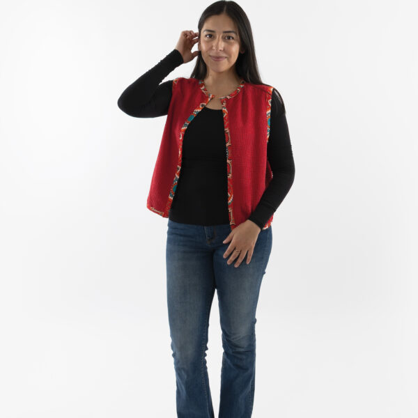 Fleurige gilet